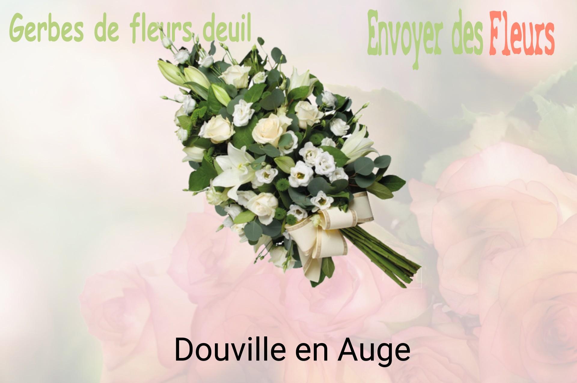 Gerbe de fleurs de deuil livrée à Douville-en-Auge